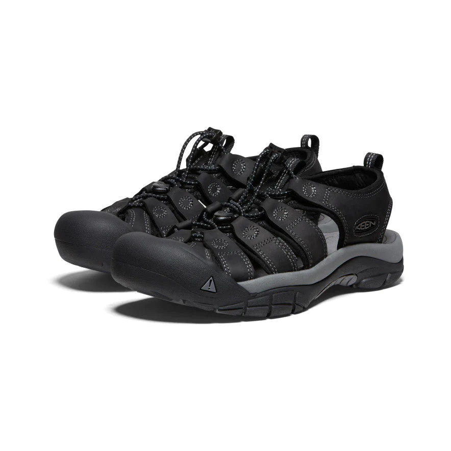 Keen Men's Newport Leather Black/Steel Grey