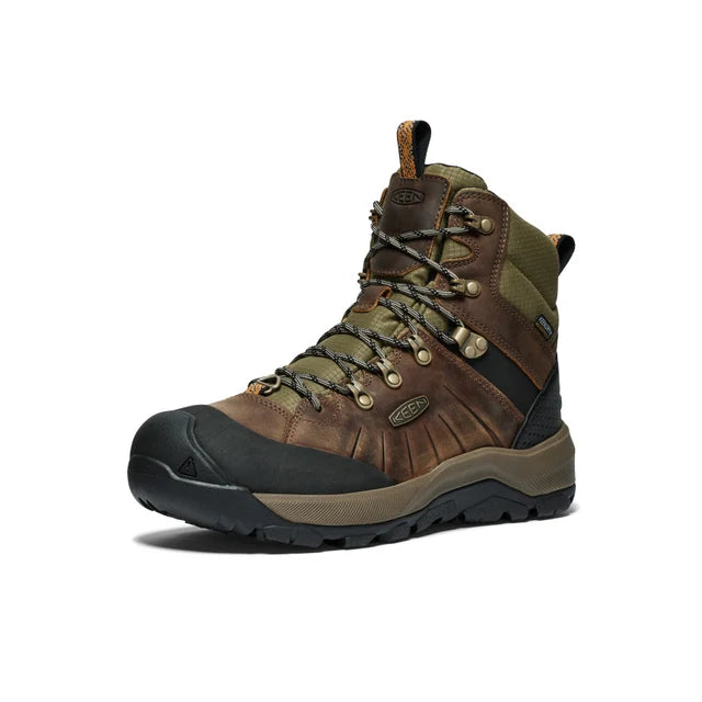 Keen Men's Revel IV Mid Polar Bison/Orange Pepper