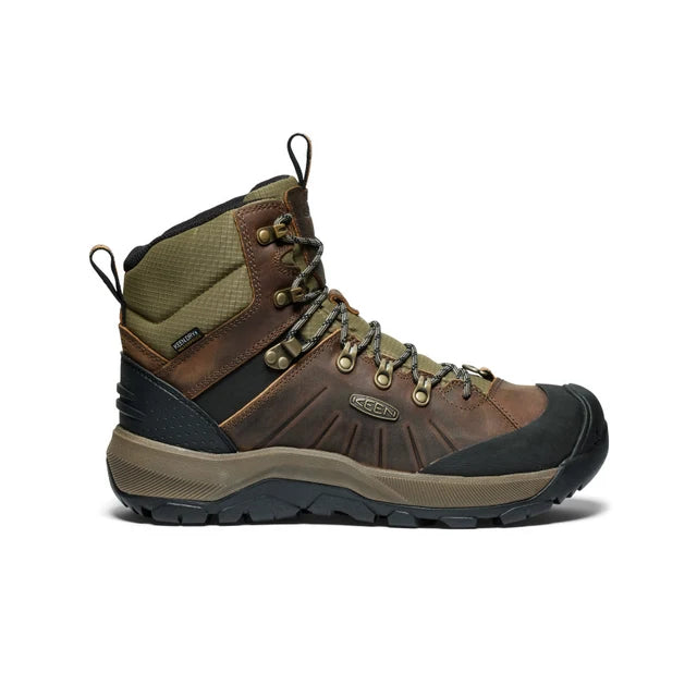 Keen Men's Revel IV Mid Polar Bison/Orange Pepper