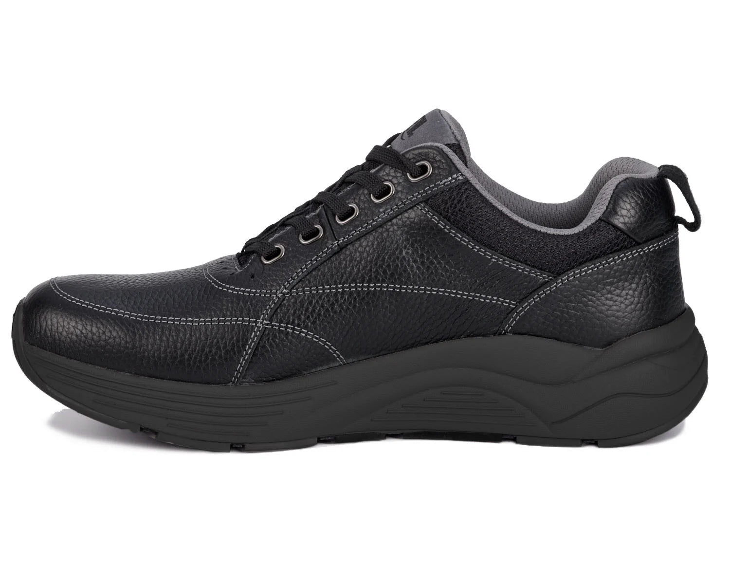Drew Men's Maker Black Pebbled Leather
