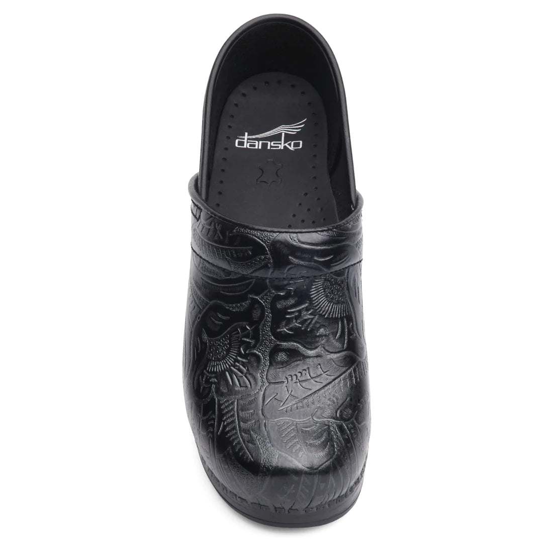 Dansko Women's Professional Black Tooled