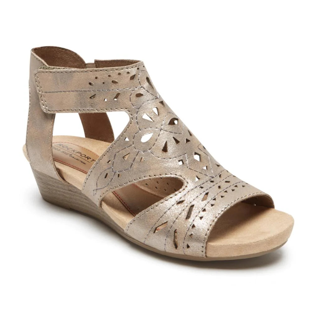 Rockport Women&#39;s Hollywood HI Caged Taupe