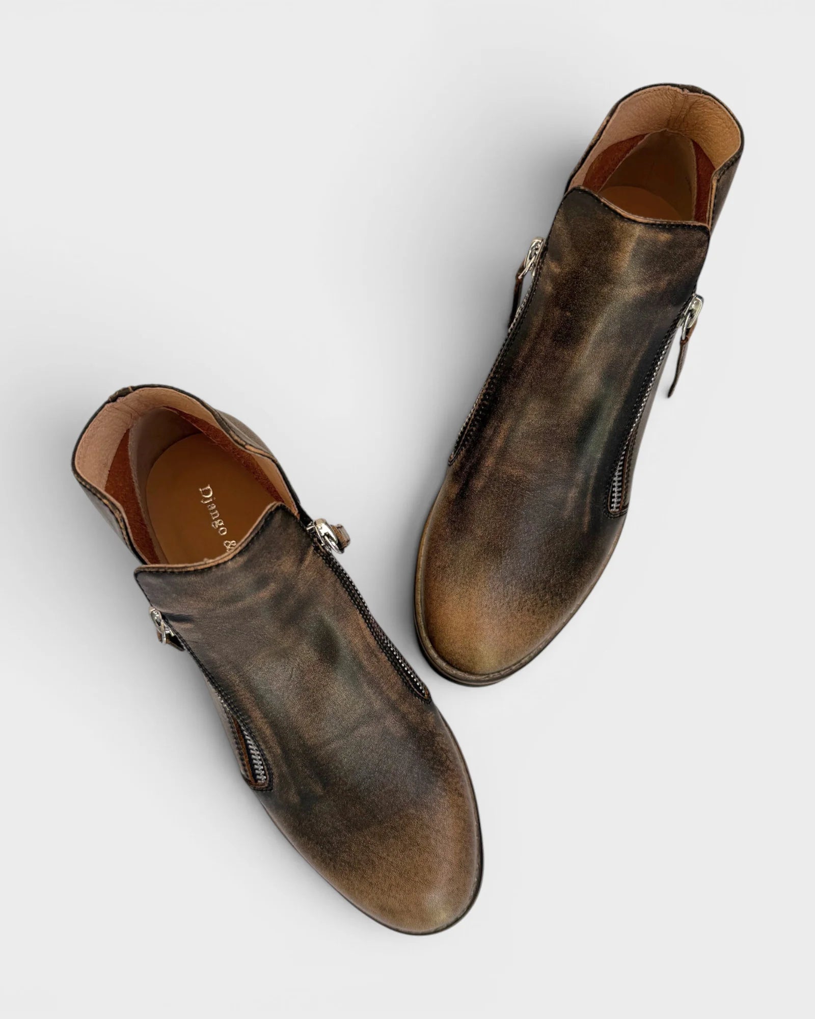 Django &amp; Juliette Women's OHMY Black/Cognac Leather