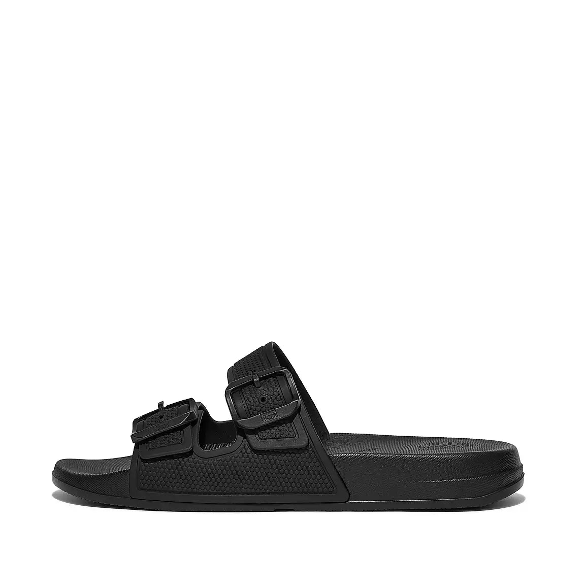 Fitflop Women’s Iquishon Two-Bar Buckle Slides Black