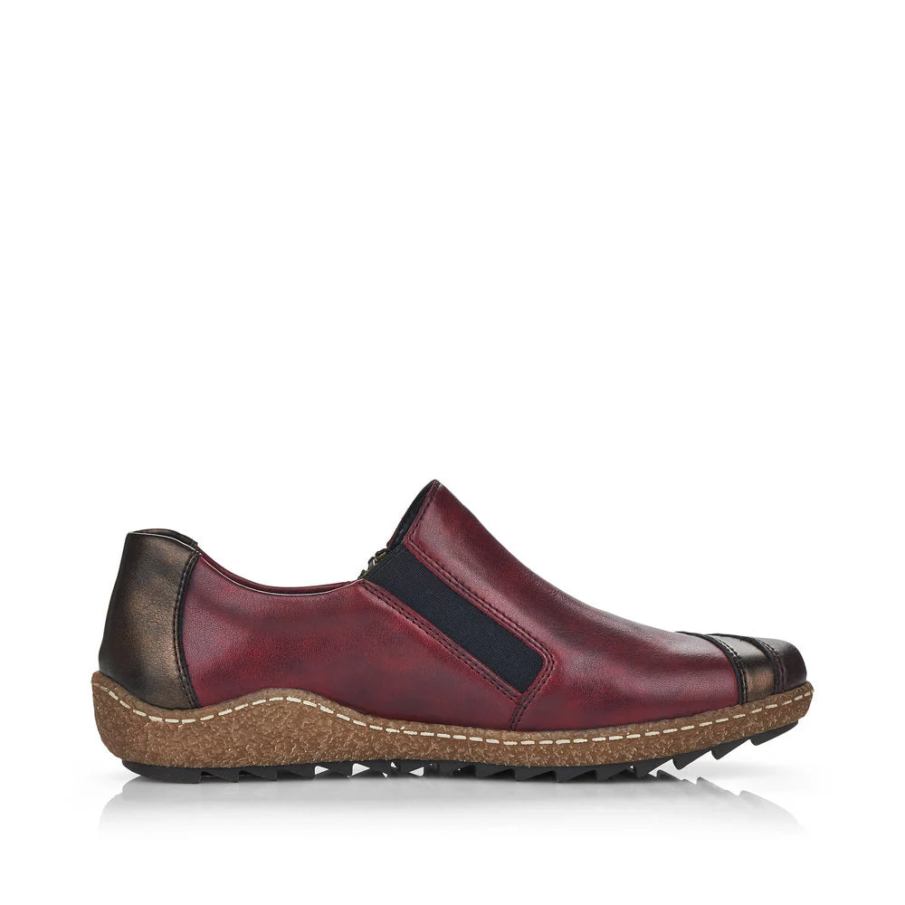 Rieker Women's L7571-25 Red Combination