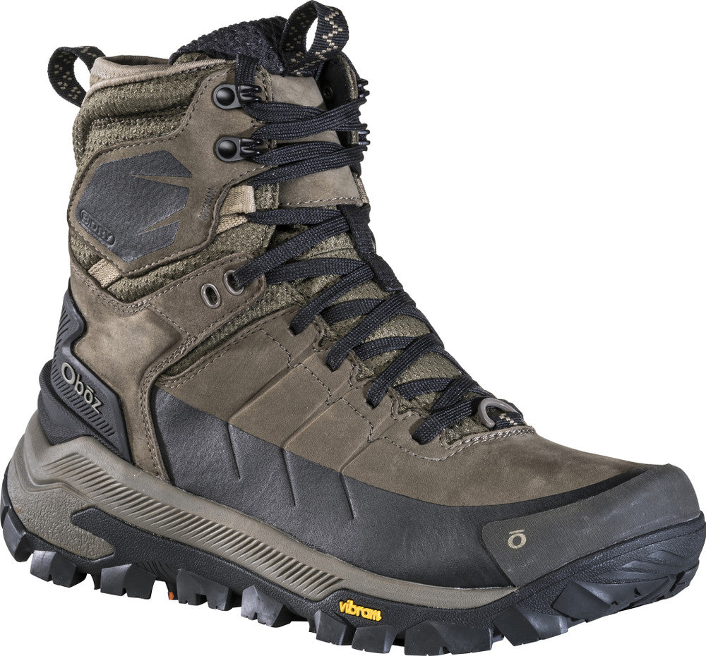 Oboz Men&#39;s Bangtail Mid Insulated B-Dry Waterproof Olive
