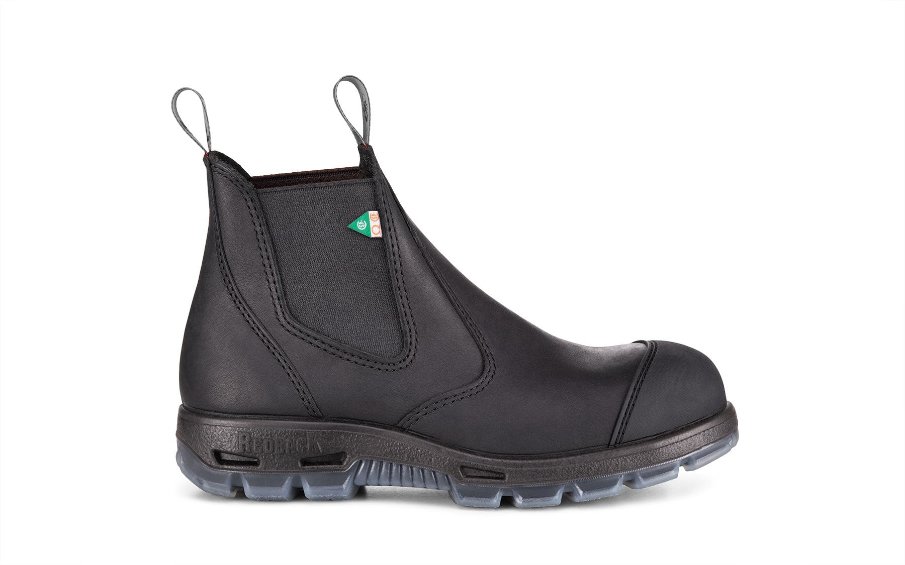 RedBack Men's Bobcat CSA Approved Black With Scuff Cap PSBBKS