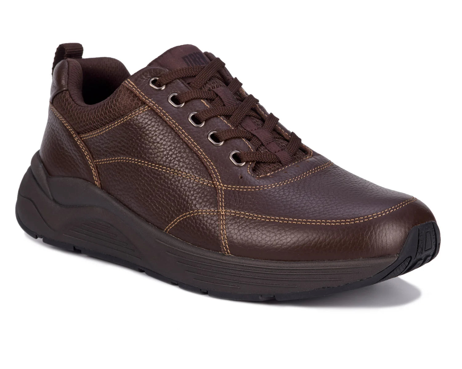 Drew Men's Maker Brown Pebbled Leather