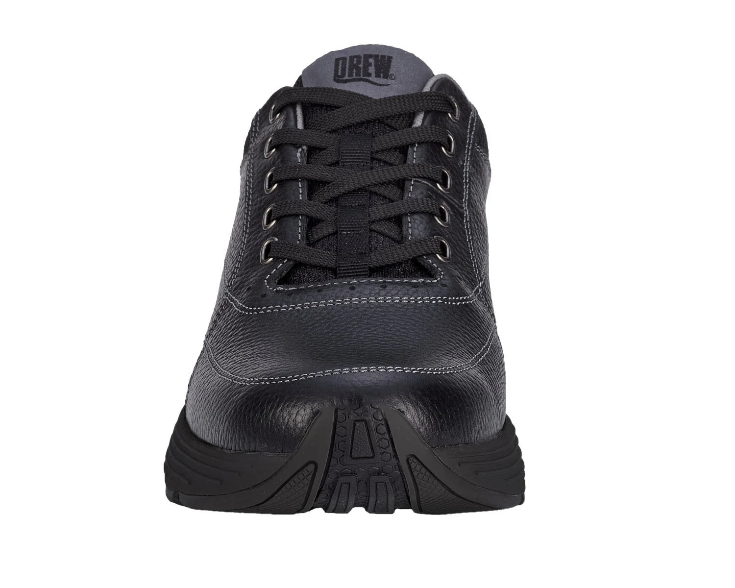 Drew Men's Maker Black Pebbled Leather