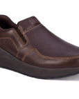 Drew Men's Match Brown Pebbled Leather