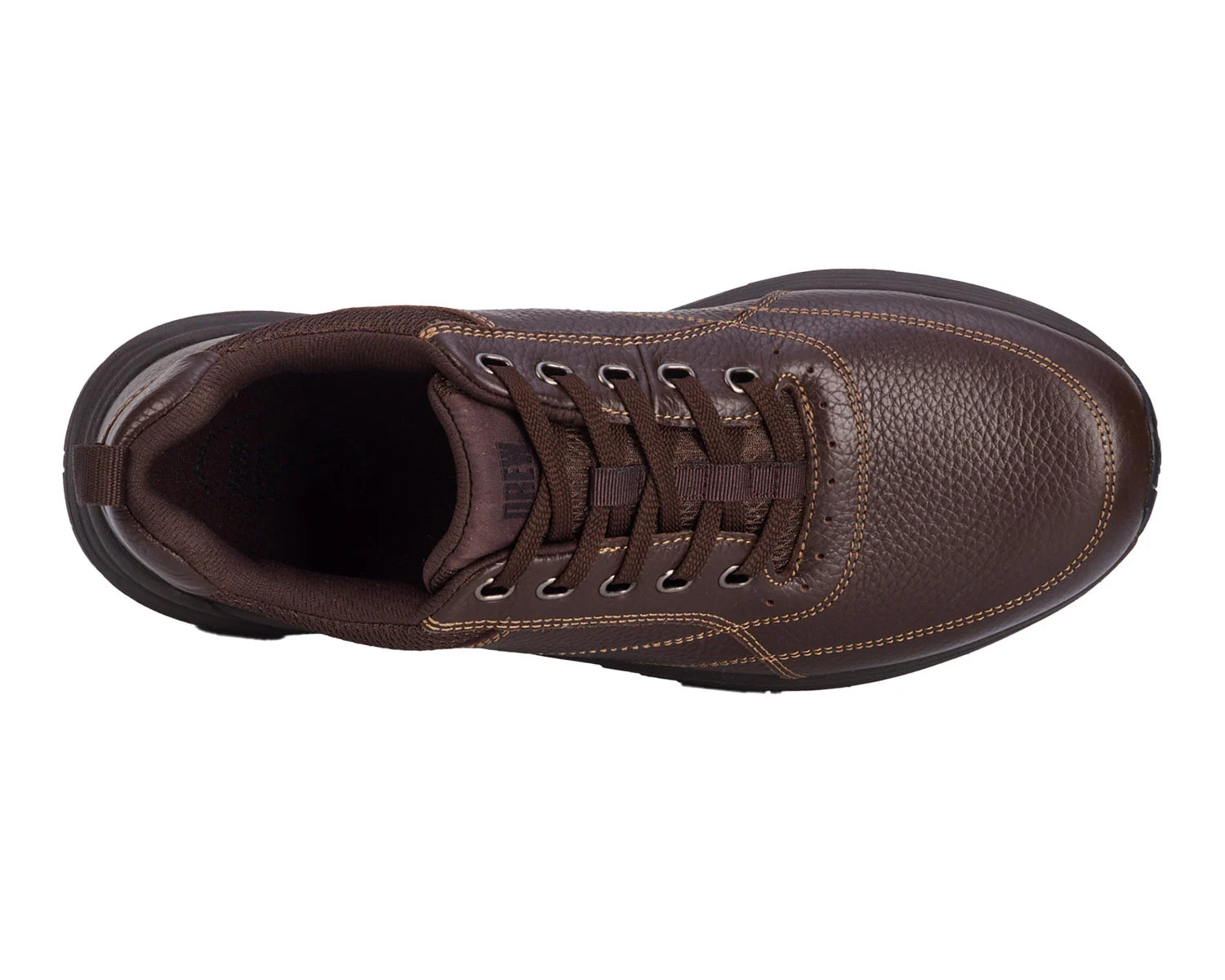 Drew Men's Maker Brown Pebbled Leather