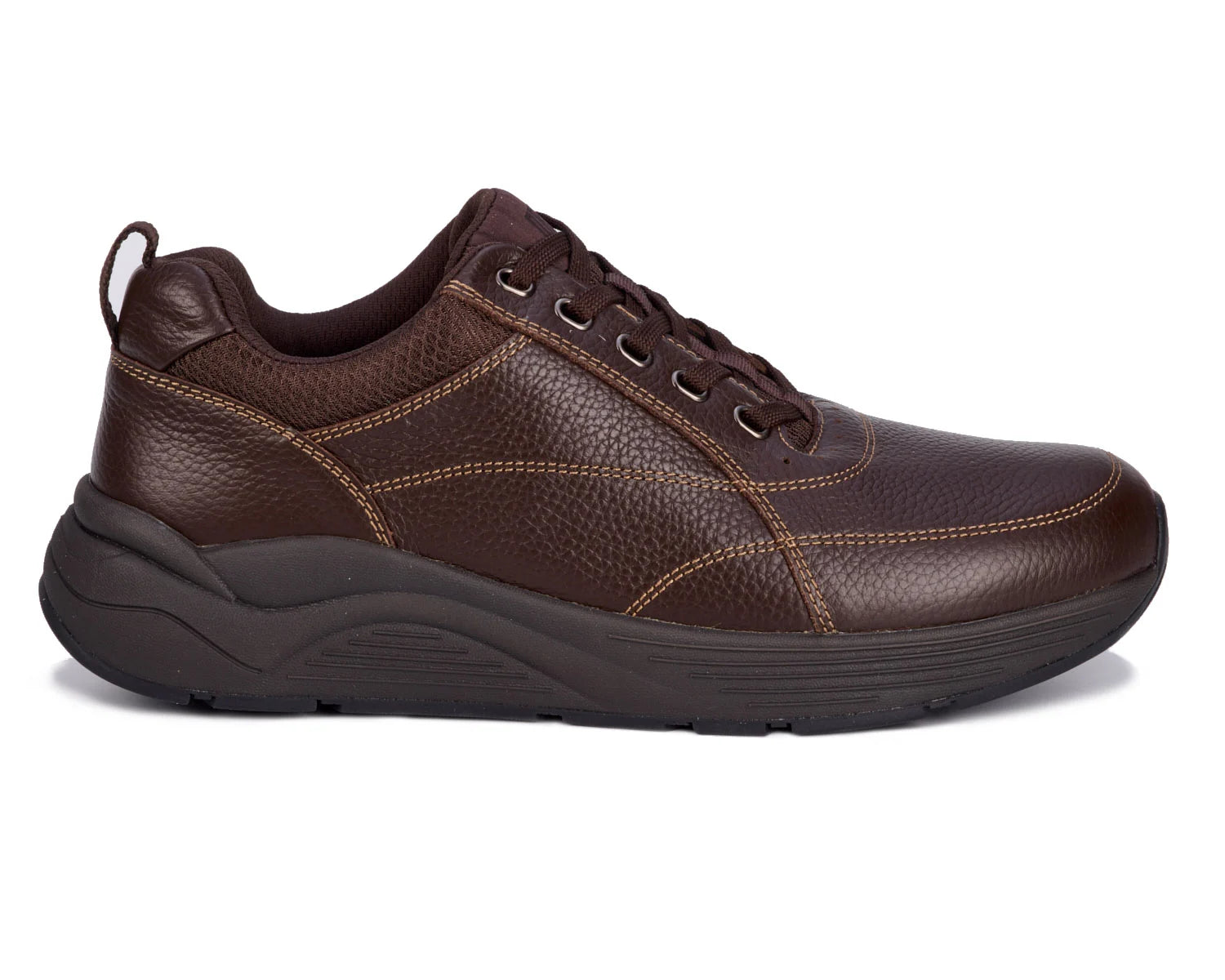 Drew Men's Maker Brown Pebbled Leather