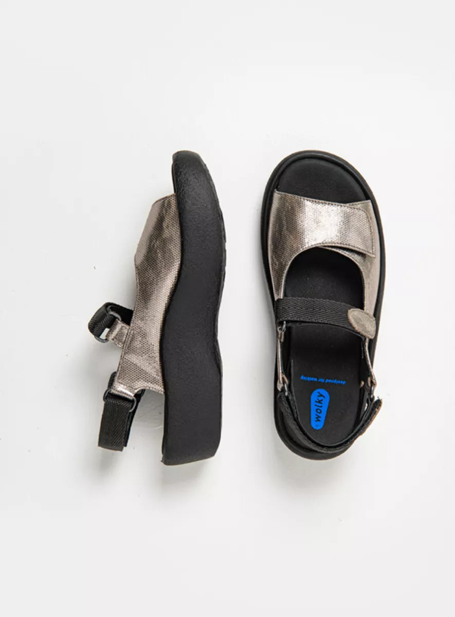 Wolky Women’s Jewel Shimmer Leather Metal
